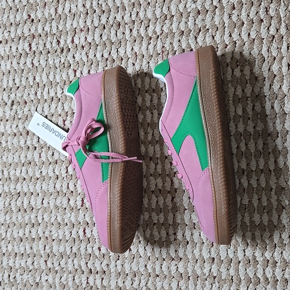 Pink Memory Foam Sport Size 8 Sneakers Shoes No Boundaries - Picture 3 of 4